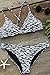 CUPSHE Fashion Women's Printing Cross Back Bikini Set Swimwear Bathing Suit, L Multi-Color