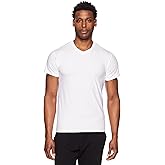 RBX Active Men's V-Neck Undershirts, Short Sleeve Soft and Breathable 2-Pack Moisture Wicking T-Shirts for Men