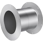 Mineye Wall Thimble for 6 Inch Double Wall Chimney Pipe(8" Inner Ring), Stainless Steel All Fuel Class-A Double Wall Insulated Chimney Pipe