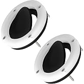2Pack 3876-3 Boat Self-Bailing Cockpit Mounted Scupper Valve Kit 2-7/8 inch | Rubber Flapper Valve Gasket Boat Scupper Flapper Self Bailing Valve Flush Mount Scupper Adapter with Retainer Ring and Screws