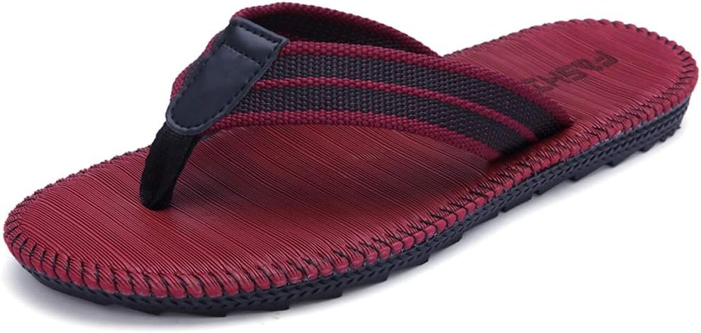 red flip flops mens