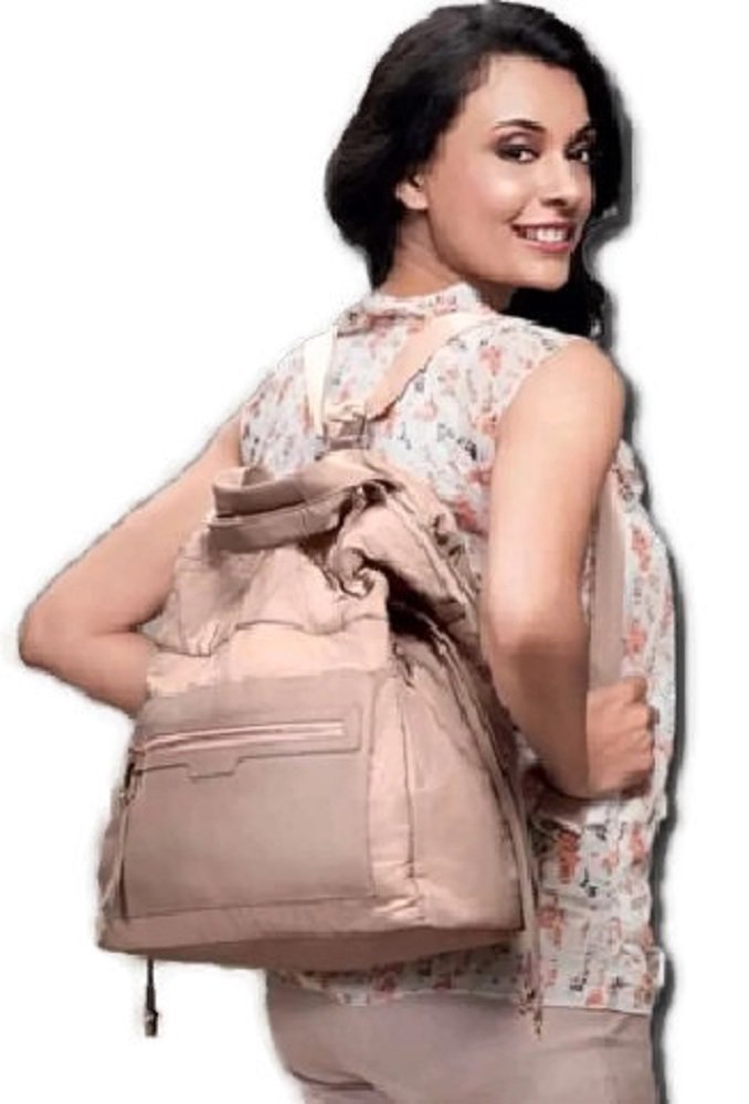 ori-flame polyester 2-in-1 beige bag
