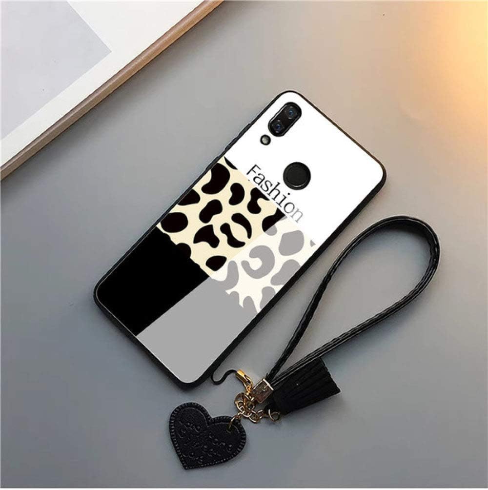 KESHOUJI Phone Bag for Iphone 6 6S 7 8 Plus Case Tempered Glass Sexy Leopard Print Back Cover for Iphone X Xr Xs Max Case with Strap Capa,1,For iPhone 11PROMAX
