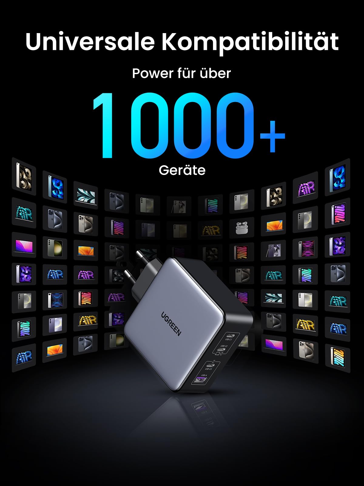 UGREEN Nexode 160W Ladegerät, 4-Port, unterstützt PD3.1 140W, PPS 45W 8