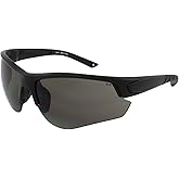Epoch Eyewear Grunt Tactical Shooting Range Safety Sunglasses with Black Frames with Smoke Lenses
