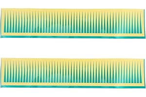 PRETYZOOM 2 Sheets Reflective Arrow Stickers for Pressure Gauge, Water Pressure Gauge Markers Stickers (100pcs/Sheet, 5x50mm)