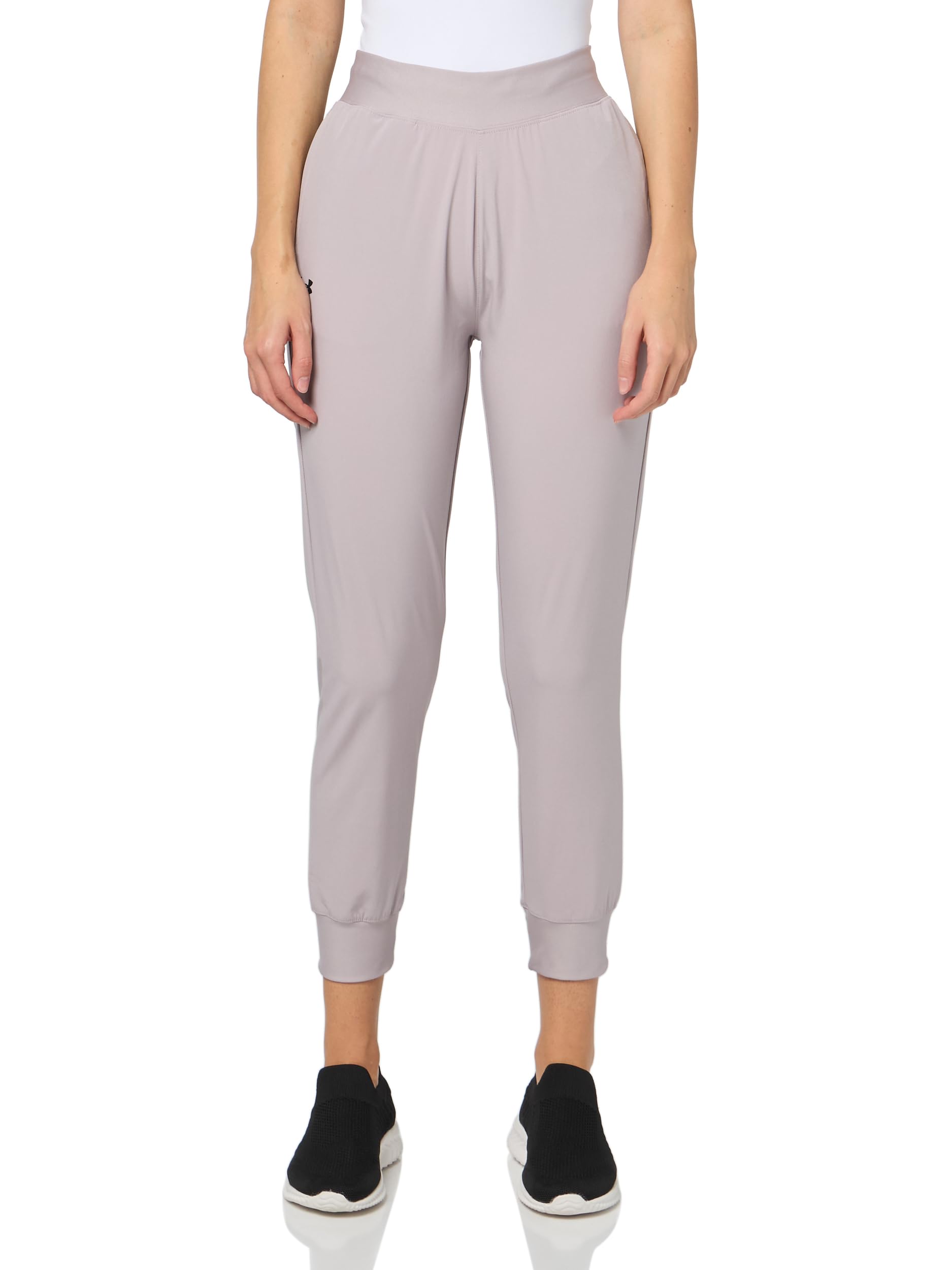 Under Armour Womens Armoursport Woven Pants, (009) Gray Dawn / / White, X-Small Tall
