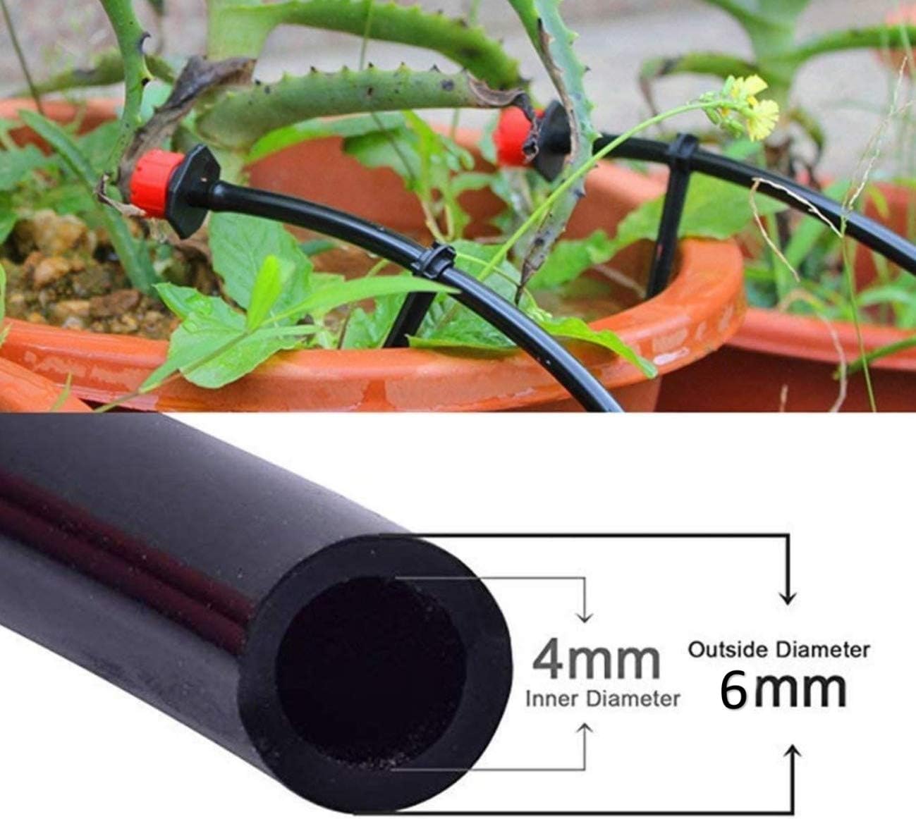 Kit Micro Irrigazione Con 50 Raccordi A Spina E Valvola - Tubo 4x6 Mm, Giardino E Serra - 2