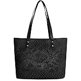 Snake Pattern Handbag Woman Casual Leather Handbags Reusable Portable Shoulder Shopping Tote Bags Daily Commuter Bag