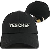 Valueon Yes Chef Embroidered Dad Hat Funny Text Classic Polo Style Black Baseball Cap