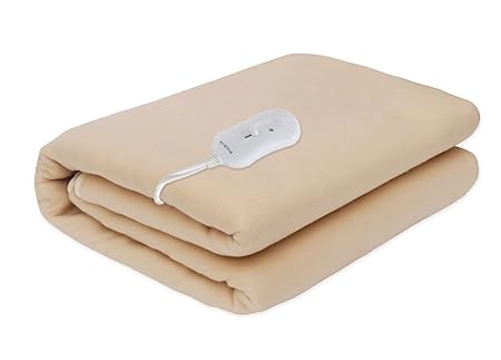 Pindia Single Bed Heating Electric Blanket - Beige