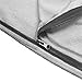 OSAGE RIVER Sleeping Bag Liner, Microfiber Fleece Travel Sheet Sleep Sack for Camping Travel Backpacking, Lightweight Zippered Sleeping Bag Inner Liner, Adults & Kids, Grey