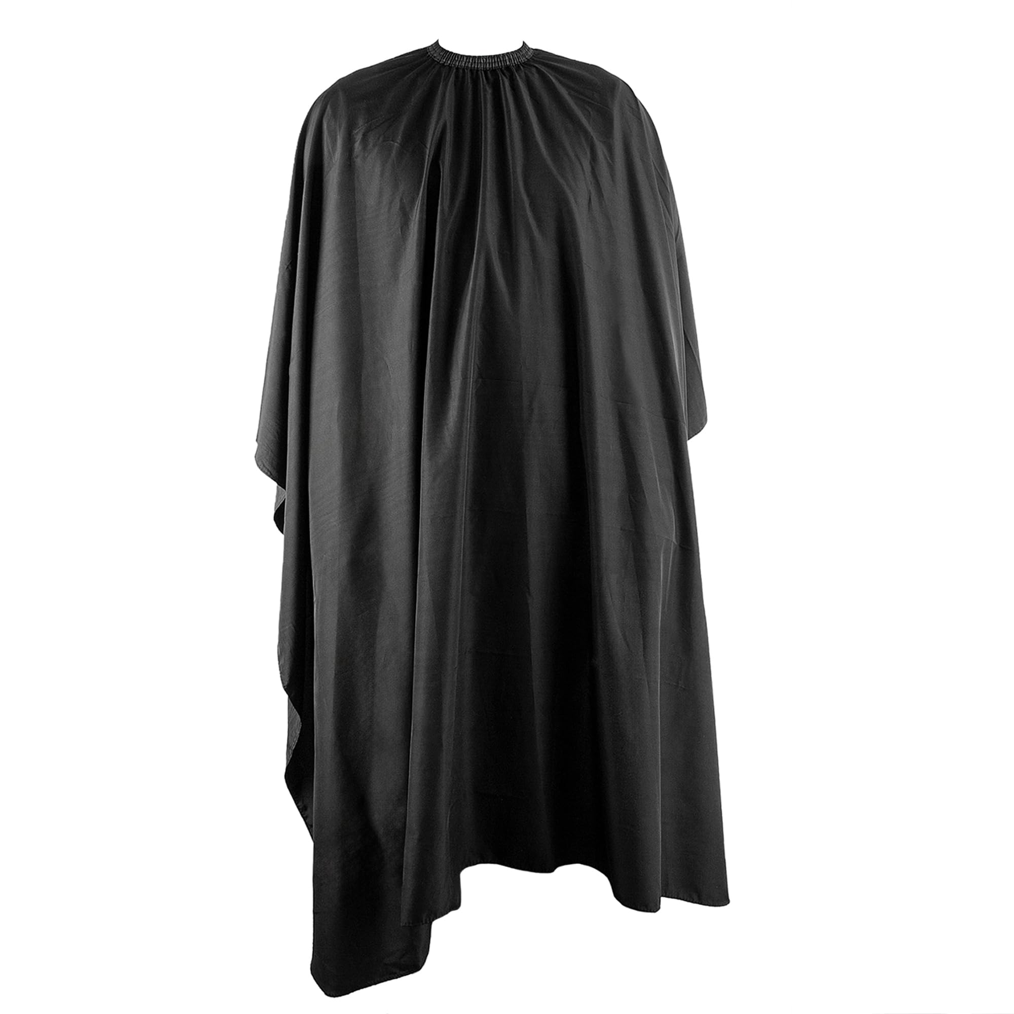 ECENCE Hairdressing Cape with professional hook closure - Black 150x120cm/ 59.06x47.24inch, Barber Cape for women, men and children, Hairdressing Gown, water-repellent