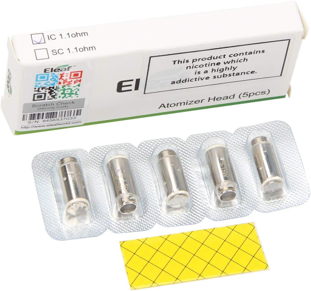 Original Eleaf IC 1.1ohm Head for Eleaf iCare Series Electronic Cigarette Vape coils-5PCS