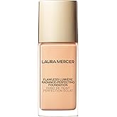 Laura Mercier Flawless Lumière Foundation, 15HR Hydration, Medium to Full Coverage, Breathable Formula, Improves the Look of Dull and Dry Skin, Luminous Finish, Non-Comedogenic, Vitamin C Infused