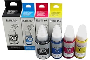 GI-490 Refill Ink Bottles Compatible for Canon PIXMA G1400 G1410 G1411 G2400 G2410 G2411 G3400 G3410 G3411 G4400 G4410 G4411 