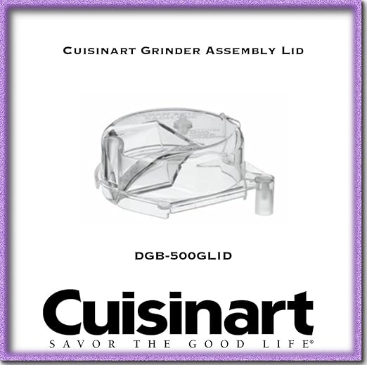 Cuisinart DGB500GLID Grinder Assembly Lid, Clear Food