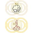 MAM Perfect Night Baby Pacifier, Patented Nipple, Glows in The Dark, 2 Pack, 6+ Months, Unisex