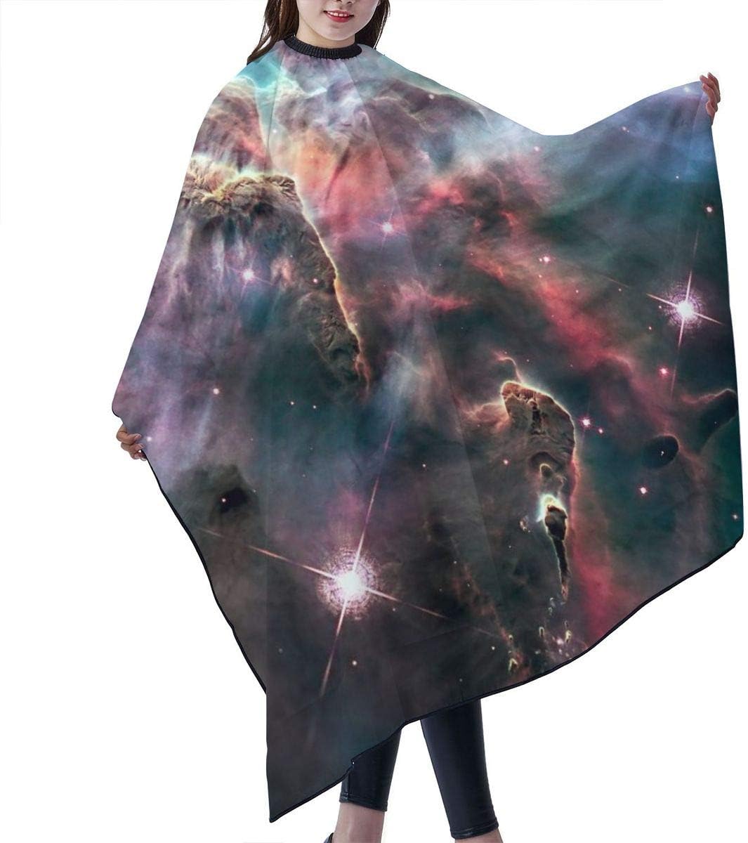 Aoccy 55 X 66 Inch Professional Hair Salon Haircut Apron with Telescopic Snap Closure for Hair Cutting,Carina Nebula Imaged by The Hubble Space Telescop
