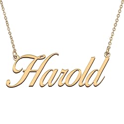 HUAN XUN Customized Custom Simple Any Name Necklace