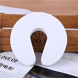 Jiayichengju LEZQHB 6 Pack White Foam Child Door Stopper Baby Safety Finger view 3