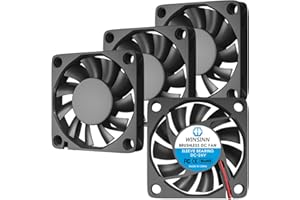 WINSINN DC 60mm Fan 24V 6010 Sleeve Bearing Brushless Cooling 60mmx10mm 2PIN (Pack of 4Pcs)