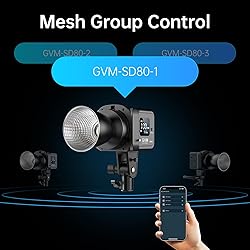 GVM SD80D 80W LED Video Light Kit with
