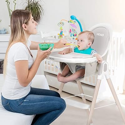 Buy Heao 4 In 1 Baby High Chair Convertible Wooden High Chair Rocking Chair Booster Seat Toddler Reclinable Seat Removable Tray Cushions Chair Table Infant Wooden Dining Chairs Online In Indonesia B093z5nc4k