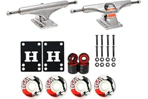 INDEPENDENT Skateboard Trucks Mids Kit (Choose Size) + Wheels Bearings Hardware
