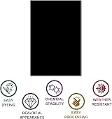 DARENYI 10Pcs Acrylic Sheet 1mm Black 15x10cm Flexible Plastic Board Display view 7