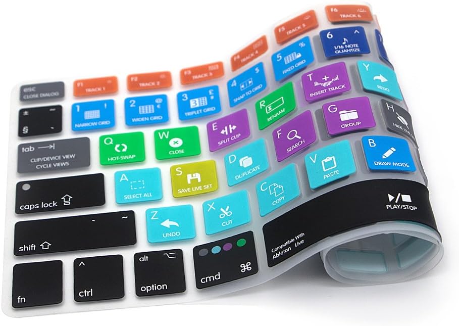 MMDW Ableton Live Shortcuts Keyboard Skin Hot Keys Keyboard Cover for MacBook Pro 13" 15" 17"(with or w/out Retina Display) Silicone Skin for MacBook Old Air 13" - Image 3