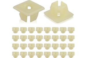 GoaMotors 50 PCS License Plate Nylon Screw Inserts, Trim Nut, Grommet Nut, Nylon License Plate Fasteners Compatible with Chevrolet for Jeep for Ford for GMC License Bracket Headlight Bezel