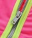 SYROKAN Women's High Impact Front Zip Wirefree Supportive Sports Bra Pink & Green 38DD