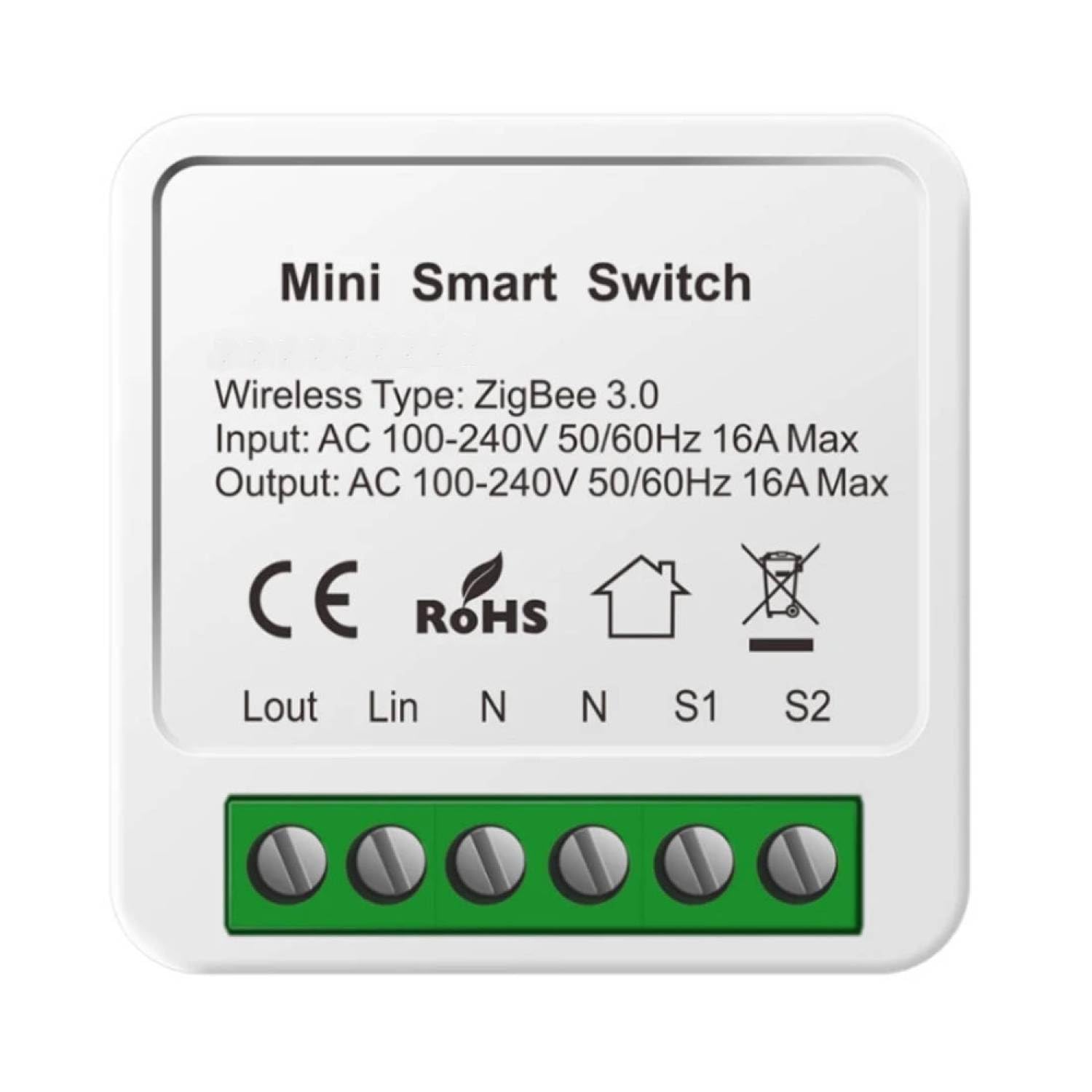 ZigBee Wireless Receiver - Wall Switch Light Switch with Receiver - 30 m Range | Switch