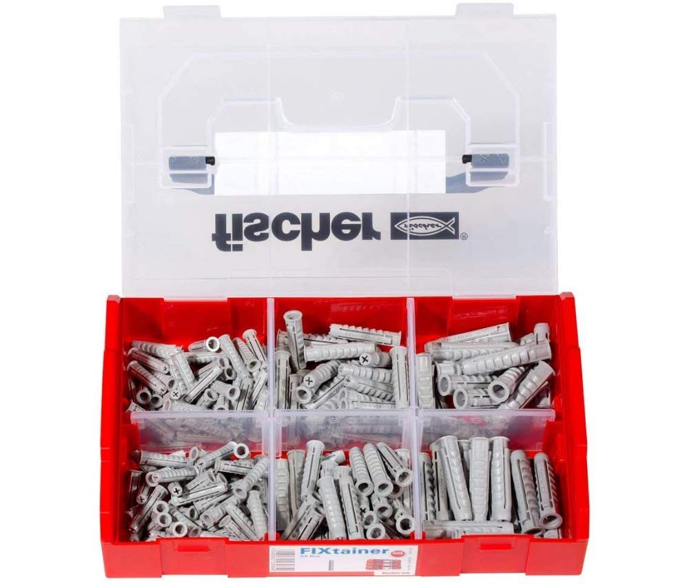 Fischer Fixtainer 534090 Expansion Dowels SX Dowel Box 210 Pieces