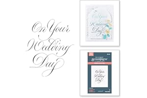 Spellbinders Copperplate On Your Wedding Day Assiette BetterPress de la collection Copperplate On Your Wedding Day par Paul A