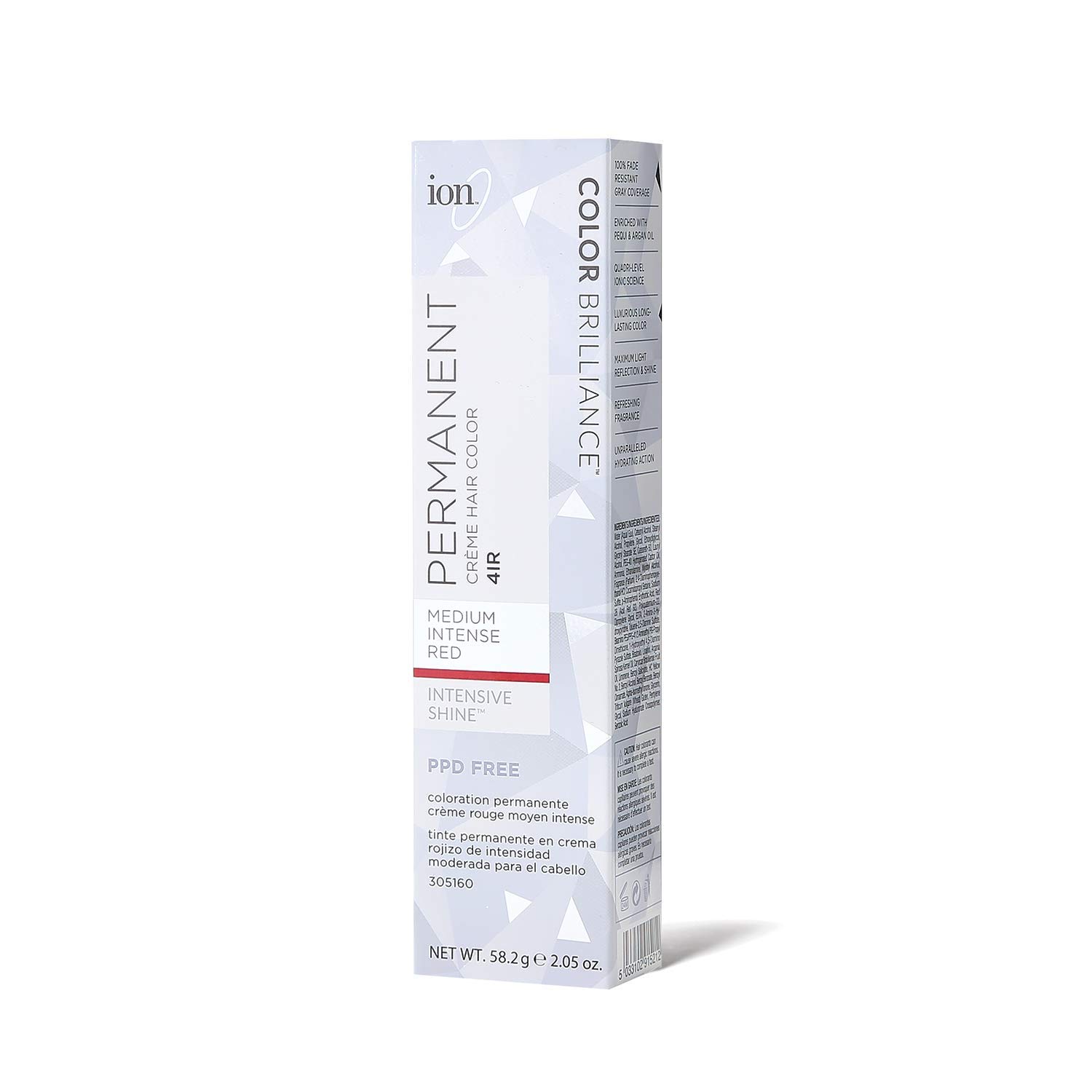 Amazon Com Ion 4ir Medium Intense Red Permanent Creme Hair Color