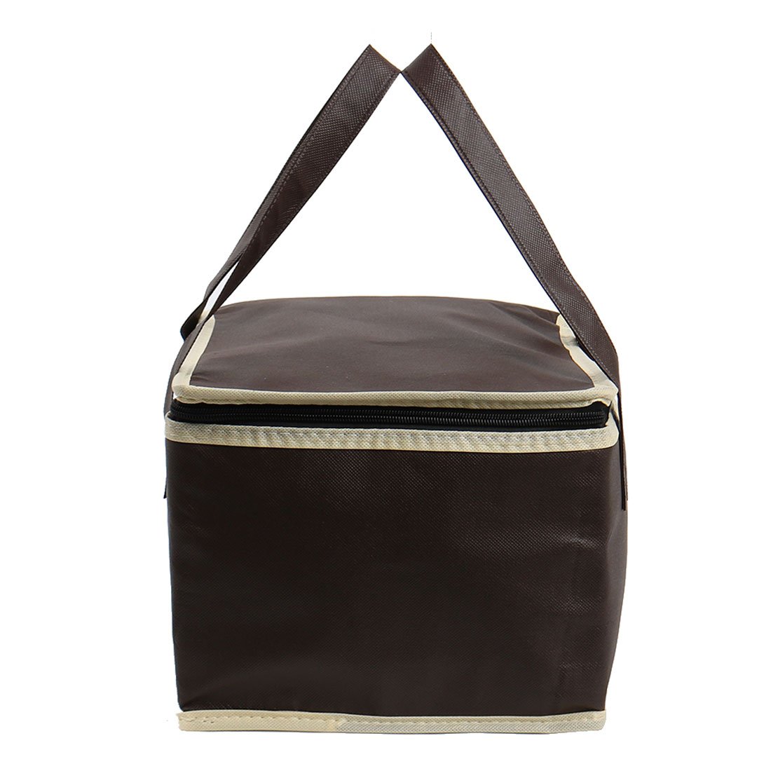 Sourcingmap Insulated Cooler Lunch Coffee Color Bag - Waterproof Oxford Fabric Lunch Bag with Adjustable Strap,Lunch Organizer Tote Bag for, Work, Camping, Fishing, Hiking