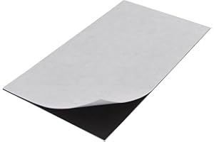 SMALL PARTS The Magnet Source Flexible Magnet Sheet with Adhesive - .020" Thick x 4" Wide x 6" Long (2 Pieces)