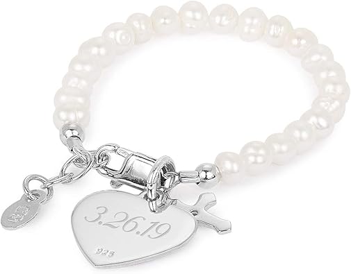 personalized baptism bracelet