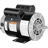 3.7 HP Air Compressor Motor 56 Frame Single Phase 3450RPM 230V ODP | 3.7 HP Electric Motor 5/8 Keyed Shaft 60 HZ