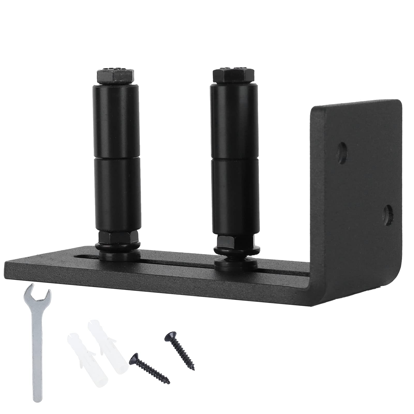 Door Roller Guide, Carbon Steel Sliding Door Guide Hardware Accessory for Home Office (Black)