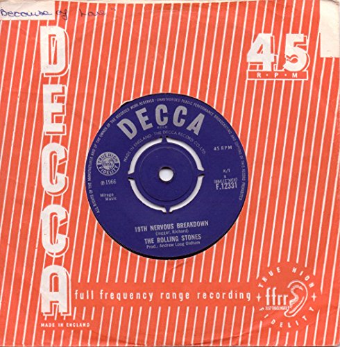 Rolling Stones - 19th Nervous Breakdown  As Tears Go By 45 Rpm Single - Zortam Music