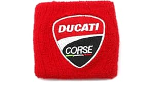 LYXMTBK Motorcycles Brake Fluid Reservoir Sock Cover Set Fits for Ducati-Red