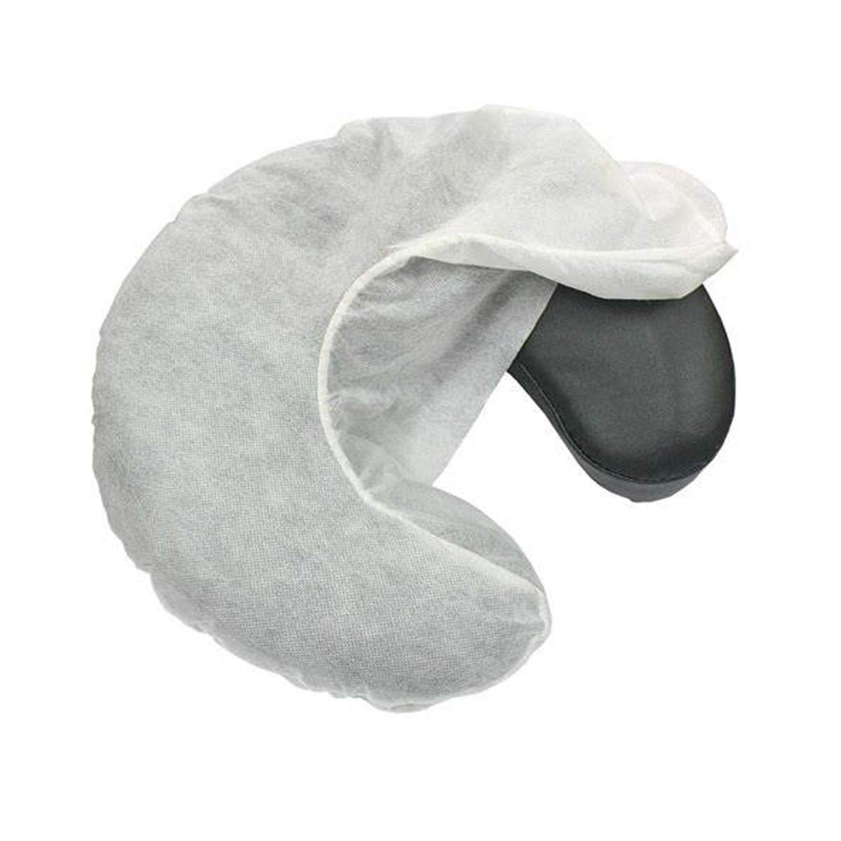 ZMDREAM Fitted Disposable Massage Headrest Covers Face Rest Cradle Covers 50 count White: Beauty