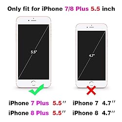 Asuwish Phone Case for iPhone 7plus 8plus 7/8 Plus