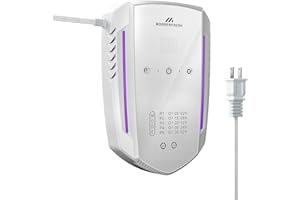 Morrerfresh Ozone Odor Eliminator for Strong Odor 99% Cat Litter Deodorizer Dog Poof Odor Removal Air Ionizers for Home Portable Air Purifier for Pets Toilet Wardrobe Shoe Garage Room Cabinet White