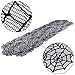 OurWarm 80 x 20 Inch Halloween Table Runner, Black Spider Web Tablecloth Polyester Lace Table Runner for Halloween Dinner Table Decorations