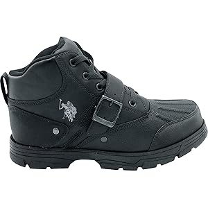 polo duck boots black