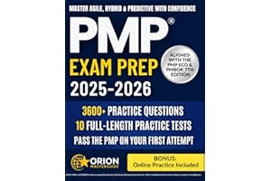 PMP® Exam Prep: The Complete Strategic Guide | 3,600+ Practice Questions, 10 Full-Length Exams, Proven Tactics & Stress-Free Study Plan